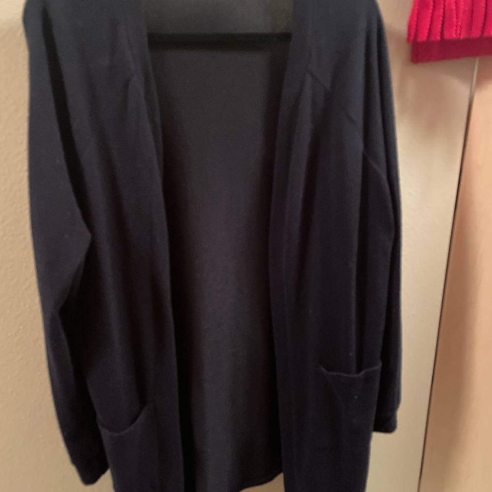 Navy perfect long cardigan